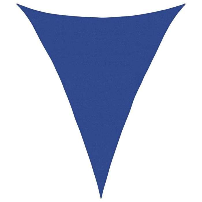 VidaXL Voile d'ombrage 160 g/m² triangulaire bleu 4x5x5 m PEHD, voile de soleil, voile d’ombrage, store de patio, voile de 311536
