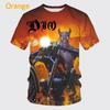 Hip Hop Street Unisex Oversized T Shirt New Metal Rock Dio Band 3D Print T-shirt Fashion Men Clothing Harajuku Short Sleeve Tops