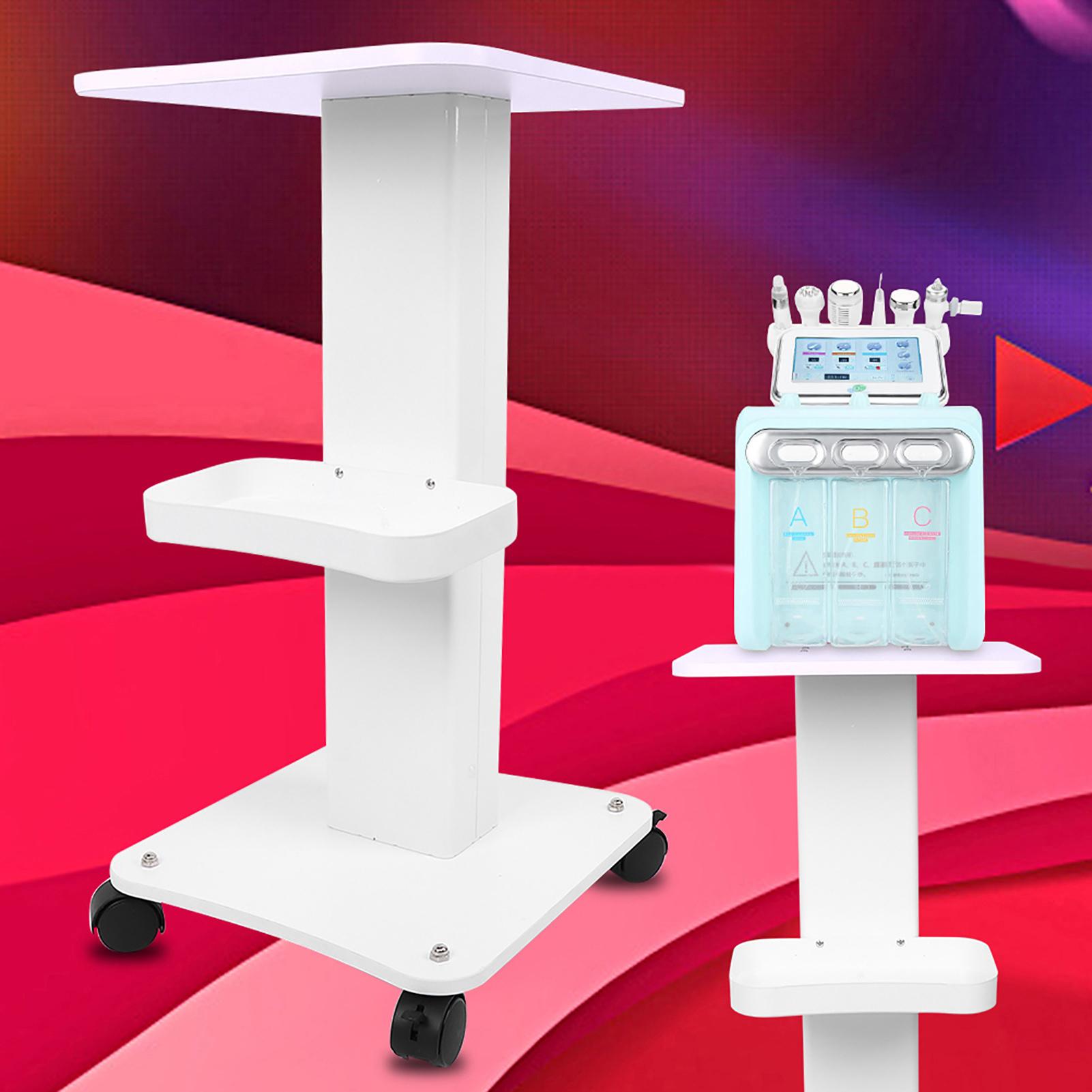 

Professional ABS Beauty Salon Trolley Salon Pedestal Rolling Cart Wheel Stand