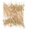 100/50 Pezzi Spiedini Usa e Getta in Bambù Bianco Perla per Matrimonio, Stuzzicadenti in Legno per Cocktail, Spiedini Forchetta per Frutta e Snack, Stoviglie per Feste di Matrimonio