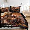 Custom Name War God Bedding 3 Piece Set HD Print Duvet Cover Pillowcases for Teens Adult Bedroom Decoration Christmas Gift