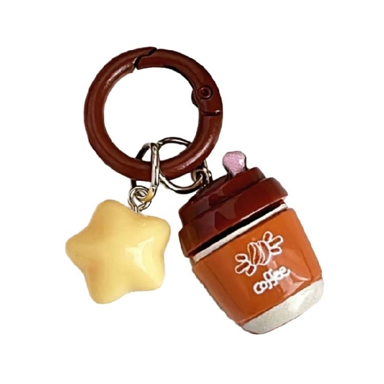 Portachiavi Stella Caffè Elegante Ciondolo da Appendere Creativo Che Combina Creatività e Durabilità per le Esigenze di Accessorio Quotidiano