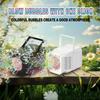 10 Hole Fully Automatic Bubble Blowing Handheld Electric Bubble Machine Toy Outdoor Birthday Without Battery and Bubble Water