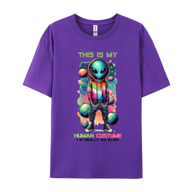 Copy Of Alien In Space Tshirt Funny Coupons Short Sleeve Printed On T Shirts All Cotton Men Tops  Tees Casual