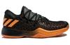 adidas Harden B/E Textil, Synthetikleder Atmungsaktiv Niedrig geschnitten Basketballschuhe Herren Schwarz Orange CG4193