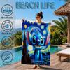 626 Experimental Artwork Printed Microfiber Beach Towel, Soft And Absorbent, Quick-Dry, Ideal for Summer Travel, Beach Essential, Swimming Pool