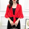 Short Tulle Shawl Chiffon Women Tops Thin Jacket Sun Protection Clothing  Women