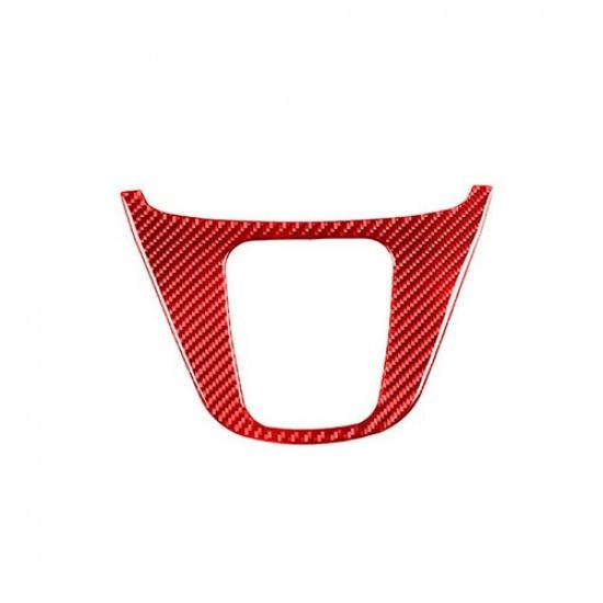 Red Carbon Fiber Gear Shifter Frame Cover Trim For Honda CR-V CRV 2007-2011