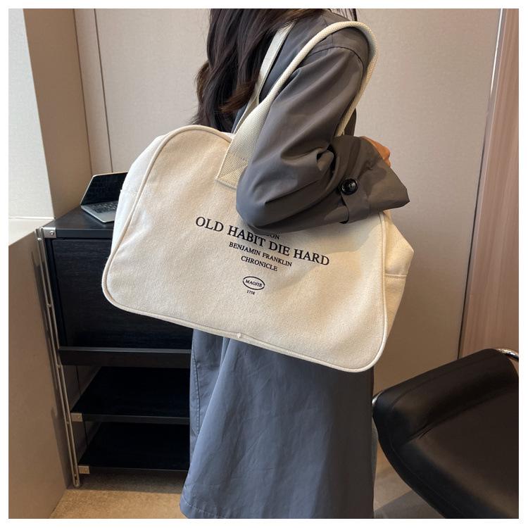 Damen Große Canvas Reise-Tragetasche - Vielseitige, Leichte Handtasche für Kurztrips & Geschäftsreisen