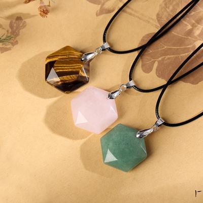 Natural Crystal Six-pointed Star Pendant Fashion New Popular Jewelry Accessories Holiday Gifts Gift Decoration Necklace