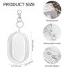 Enkrio Mini Clear Pouch 2-Piece Set - Perfect for Fandom Activities, Plush Toy Pouch, Ita Bag, Transparent Bag, Small Item Storage, with Carabiner,