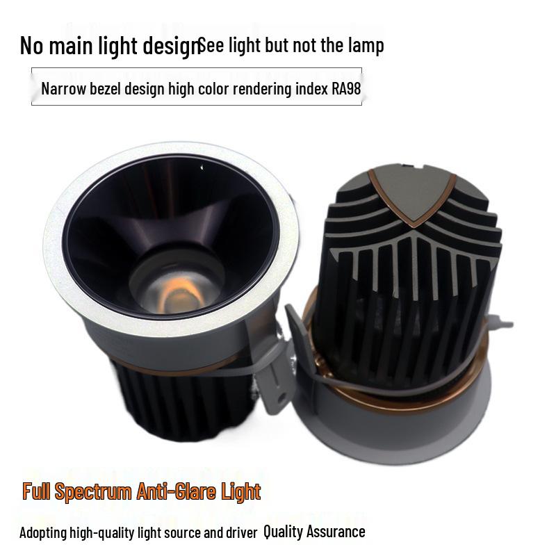 LED Anti-Glare Recessed Deep Cup Spotlight for Home and Bedroom