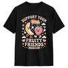 Support Your Fruity Friends Lgbtq Tolerance Rainbow Flag T Shirt Unisexs Classic Tshirts Summer Crew Neck Harajuku Tee Shirt