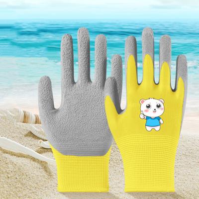 1 pár dětských zahradnických rukavic Protiskluzové Stabilní úchop Odolné proti opotřebení Odolné proti propíchnutí Prodyšné Ochranné rukavice pro batolata na zahradě