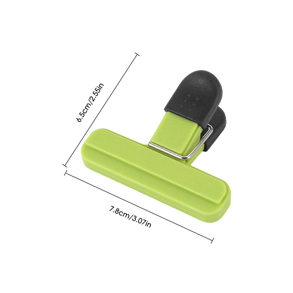 6Pcs Food Bag Clips For Chips Snacks Coffee Sealed With Heavy Duty Handles ABS Plastic Rubber
