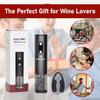 Electric Wine Opener with Automatic Corkscrew & Foil Cutter – Rechargeable Type-C Corkscrew Bottle Opener for Home, Kitchen & Party, Black,1 Pack