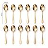 12-teiliges Heavy Duty Esslöffel-Set, 7,4" Löffel Lebensmittelgeeignetes Besteckset, Spiegelfinish, Ergonomisch, Spülmaschinenfest für Zuhause, Küche, Restaurant