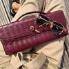New Handbag Hand-Woven Genuine Leather Bag Single Shoulder Crossbody Bag High-End Luxury Evening Bag