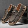 Genuine Leather Men Shoes Hand-stitching Men's Loafers Walking Moccasins Breathable Slip On Driving Shoes Male Outdoor Footwear