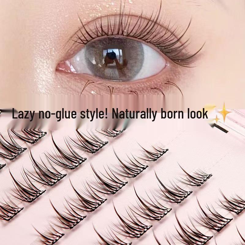 

Бесклеевые самоклеящиеся накладные ресницы «Подсолнух» - Barbie Супермягкие, Естественный вид, Клей не требуется