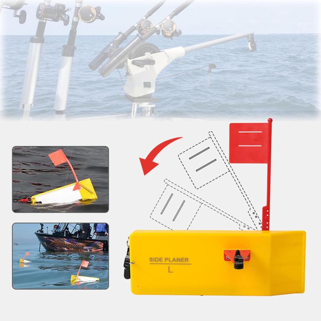 Fishing Side Planer Boat Trolling Lure Diver Board Side Planers for Freshwater Saltwater Angling Tool Accessory