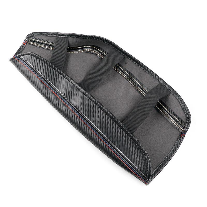 LHD For BMW 3 Series F30 2013 - 2017 2018 Carbon Texture Leather Red Blue White Line Center Console Lid Armrest Box Cover Trim