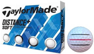 Golfball SOFT mit Distance Plus Soft Lines 1 [Hapiraki_Golf Line] DISTANCE+ (Weißes Dutzend_3 Linien)