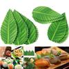 200/1000Pcs Green Leaf Japanese Food Sushi Decoration Leaves Sushi Grass Creative Plastic Leaf Sushi Sashimi Decor Tools