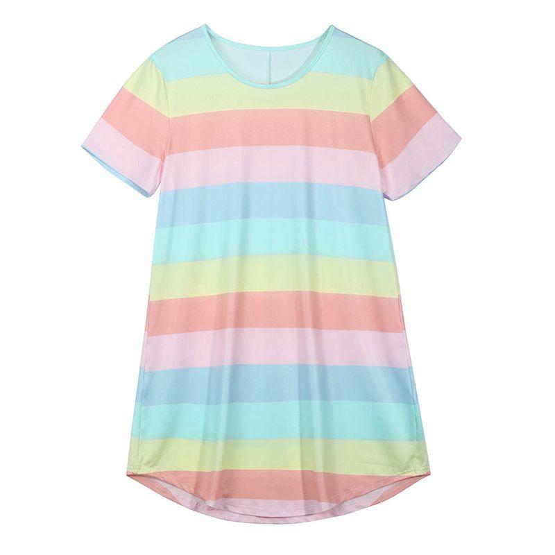 

Striped round Neck Short Sleeve Stripes round Neck Short Sleeve Dress Light color XL