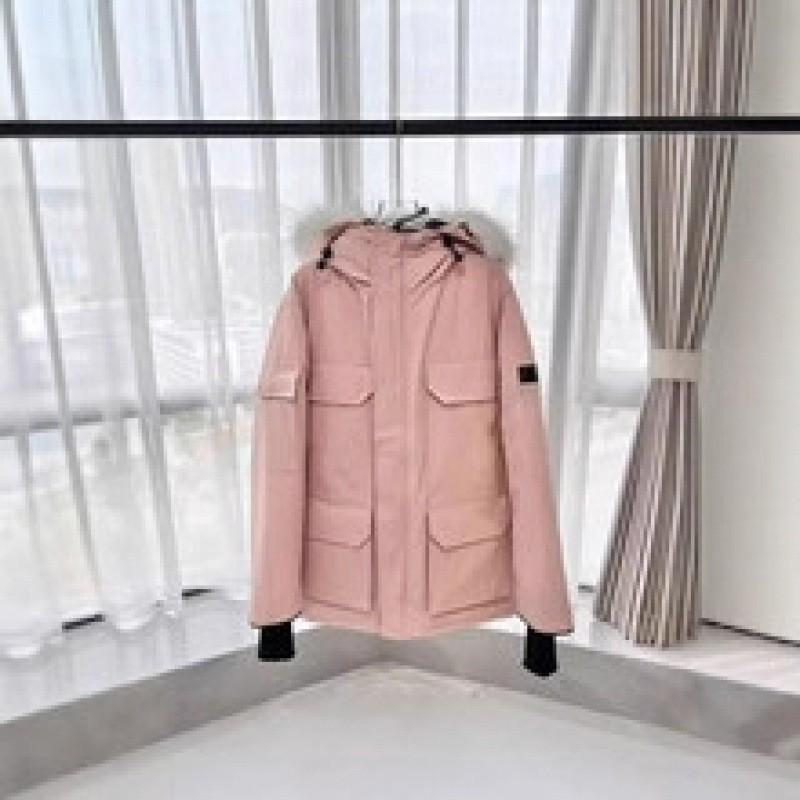 Premium 80% White Duck Down Parka Coat With Faux Fur Trim Loose Fit Mid-Length Winter Jacket Women