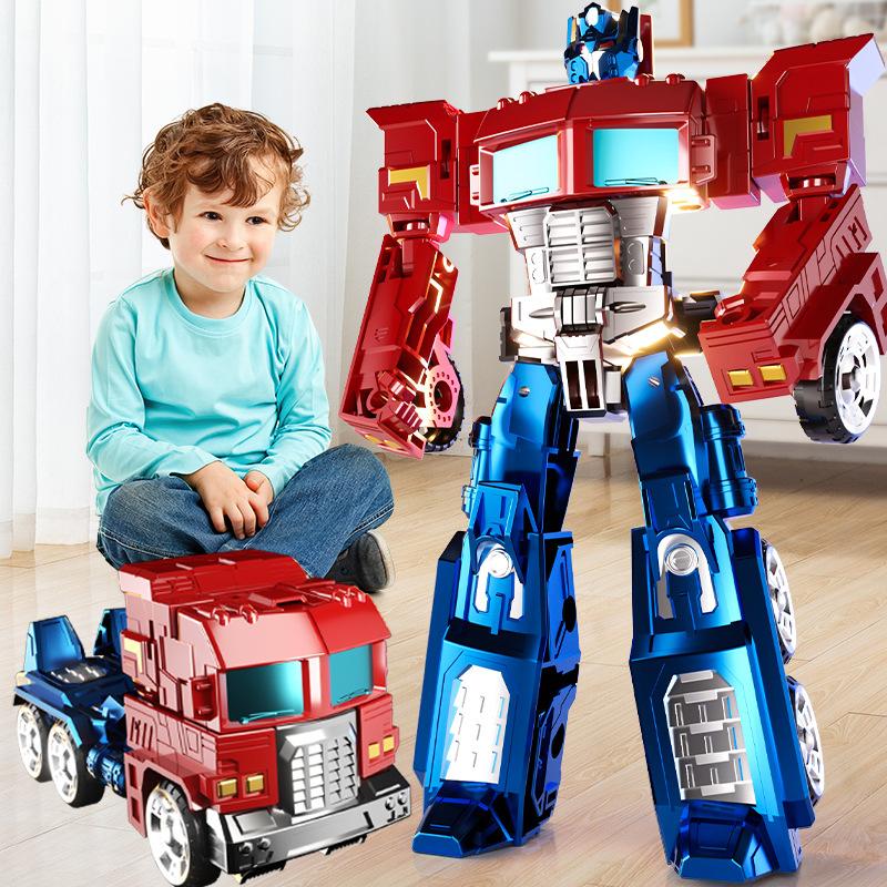 Figure Shape-Changing Toy Super Wasp Optimus Car Column Robot Model King Kong 7 Boy 5
