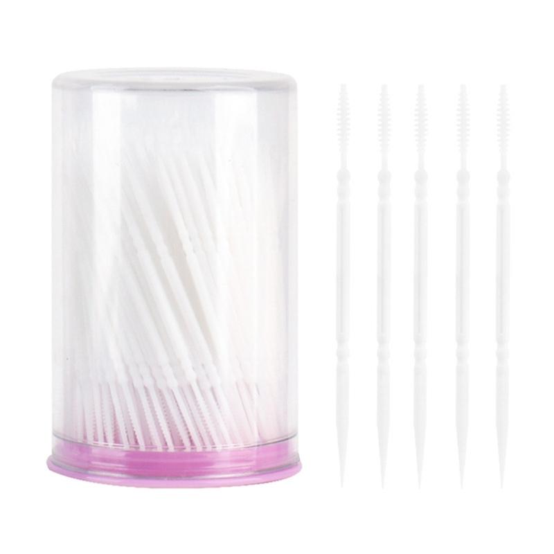 Safe Toothpicks Two Head Design Fin Tip  Tooth Cleaners For Dental Care Travel Friendly Plastic Cleaning Tool 1pc