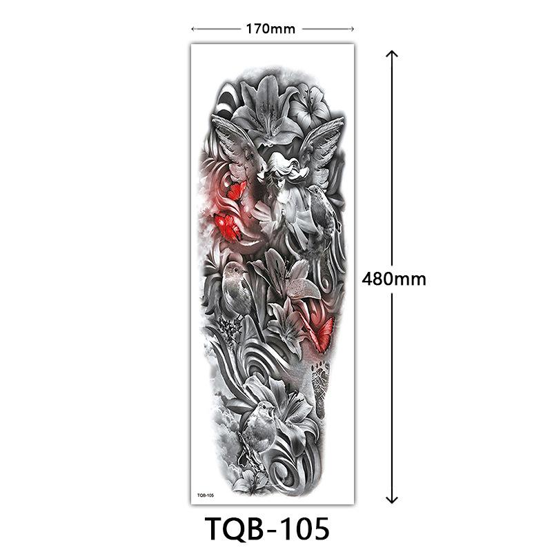 Full Arm Tattoo Sticker Full Arm, Full Arm Big Picture Tattoo Sticker, Flower Arm Tattoo Sticker Tattoo