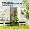 Planter with Trellis, Flower Box, with Privacy Screen, for Climbing Plants, Metal, 45 X 21.5 X 110 Cm, Black