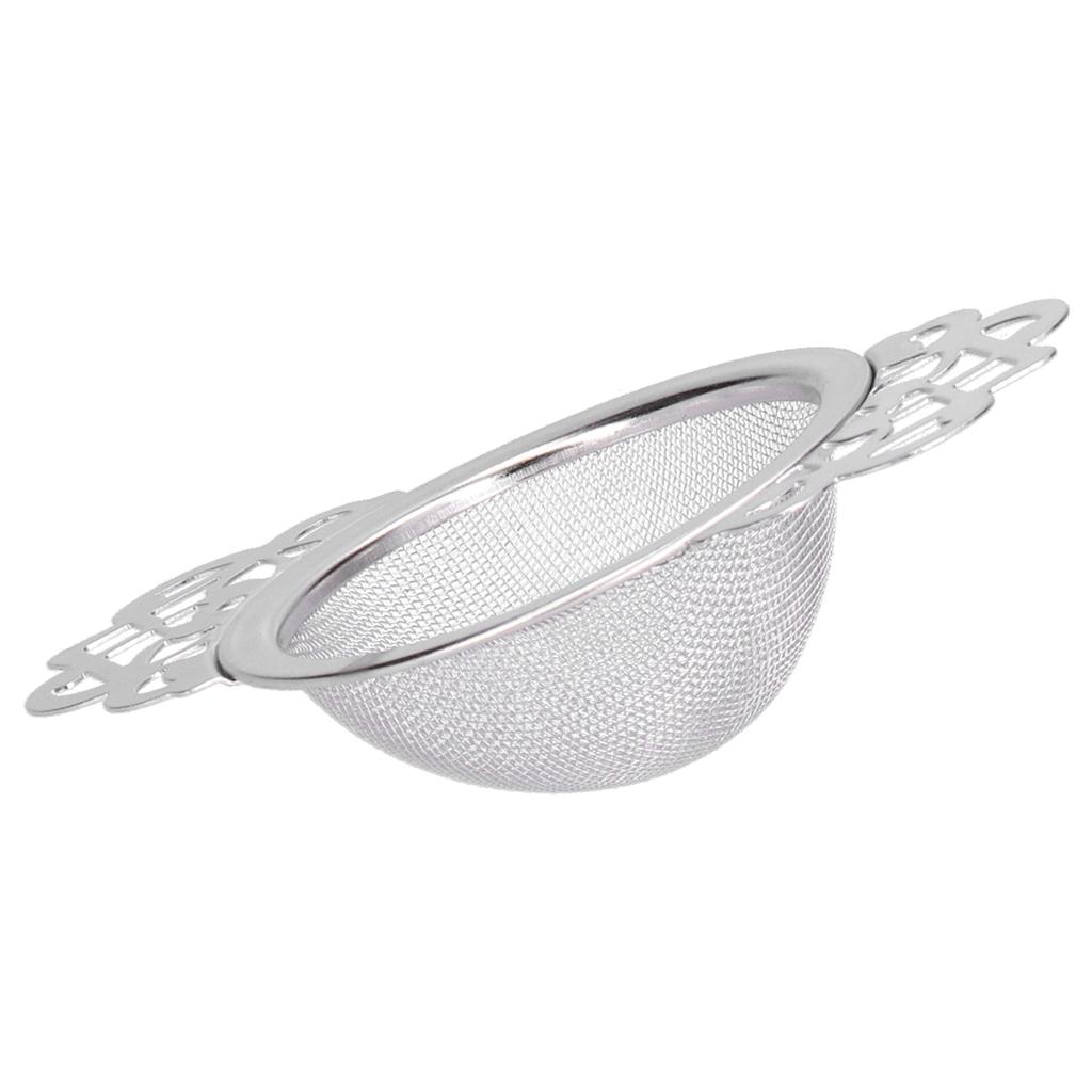 Stainless Steel Tea Strainer Loose Leaf Tea Infuser Filter Double Ear Kitchen Gadget