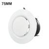 1pc Duct Vents Round Louvered Vents  Interior ABS Grille Ventilation Adjustable Air Vol 75mm/100mm/125mm/150mm/200mm