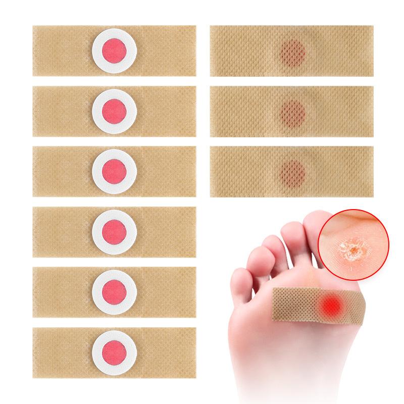6 Stück Fußpflege-Aufkleber, medizinisches Pflaster, Hühneraugen-Entfernungspads, heilende Pflaster, Schwielen, Entfernung von Schwielen, Detox-Sommer-Fußpflege-Tools