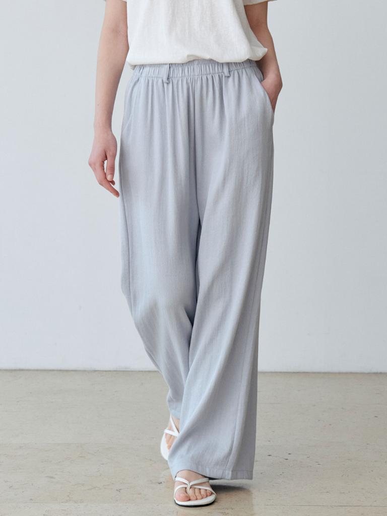 LE STUDIO Natural String Wide Pants (Sbl)