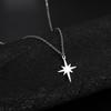 Lemegeton Simple North Star Pendant Necklace Fashion Women's Necklace Stainless Steel Starlight Choker Jewelry Lover Party Gift