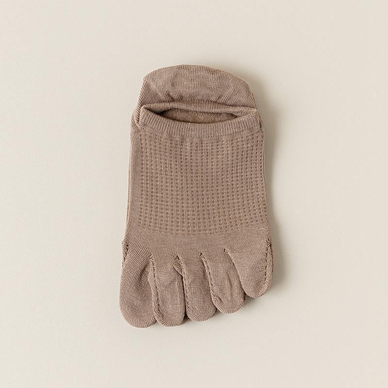 

Мужские летние тонкие сетчатые хлопковые дезодорирующие носки-лодочки с неглубоким вырезом и пятью пальцами 1 pair кофейный