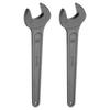 uxcell Spanner Thick Carbon for Automotive Repair and Furniture Gray Single-Ended Wrench, 2-Piece Set, 30mm, Steel, Assembly,