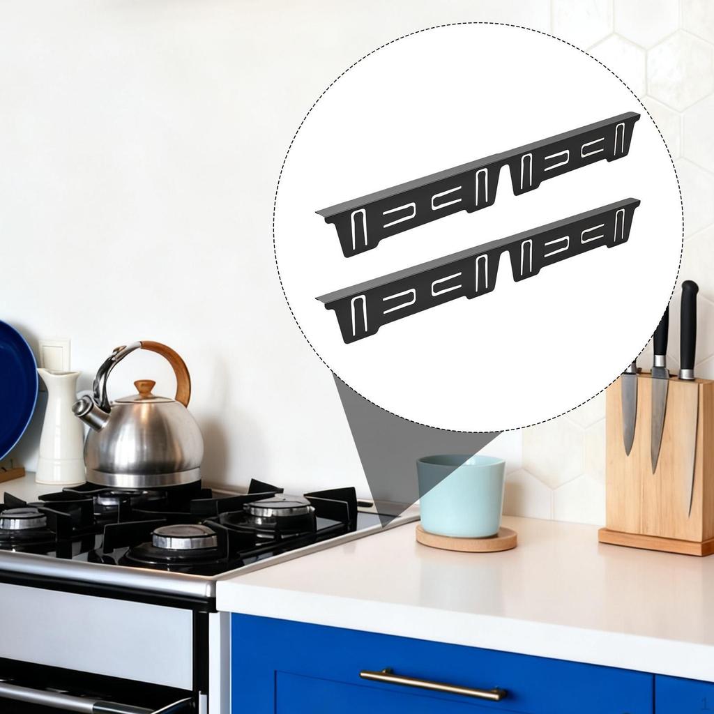 Cover Set for Hob Panels, Adjustable Length between Worktop And Kitchen Tap