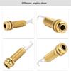 1Celsius4inch Cylinder   Threaded End Pin Output   Socket for Electric Guitar Bass (Gold)