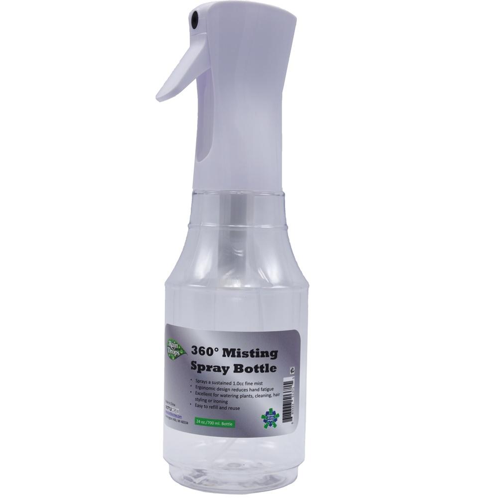 Fine Mist Spray Bottle 24oz Ergonomic Refillable Reusable Plastic Continuous Spray Misting Plants Multipurpose Spray Tool