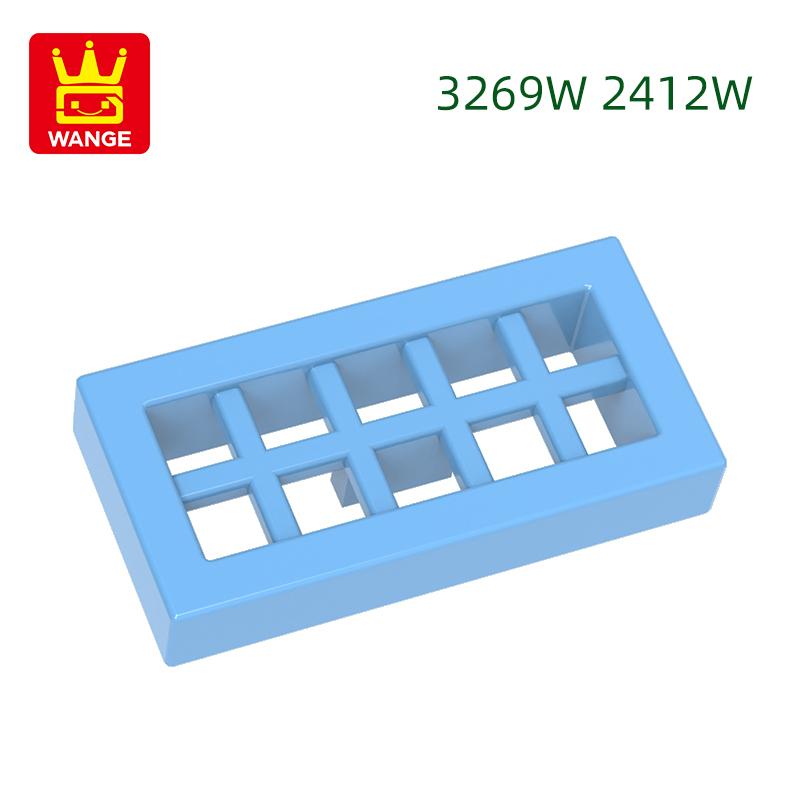 Non-Toxic 452Pcs/Lot3069W/2412W 1X2 Tile 2Holesbehindthegrid Buildingblock Moc Color Accessories Compatible With Brick Diy Kid'S Toys