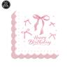 6/12pcs Pink Bow Acrylic KeyChains Coquette Bow Birthday Party Decorations Supplies Gifts for Kids Girls Pink Bow Party Favors