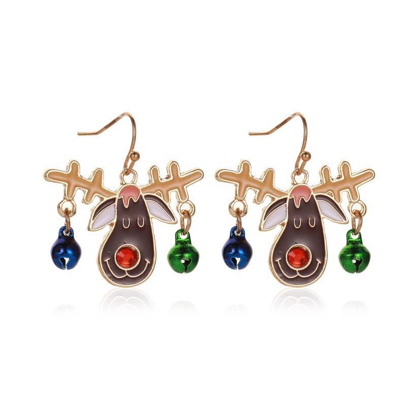 

Рождественские серьги-колокольчики с кисточками-снежинками