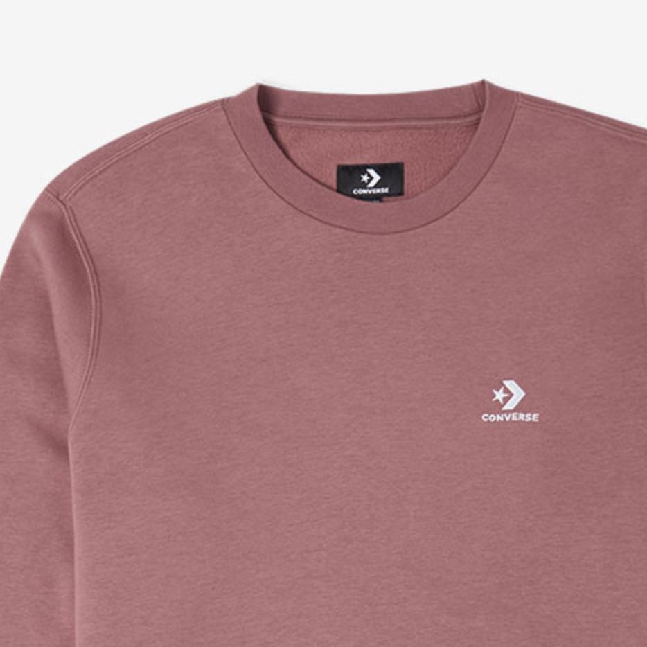 Men's Converse Sweatshirts Unisex Brown Red Crew Neck Moderate