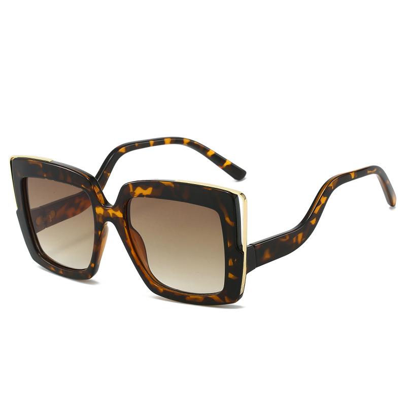 New Square Frame Sunglasses For Women & Men Stylish Oversized Design With Unique Curved Legs And Colorful Accents  Trendy Eyewea