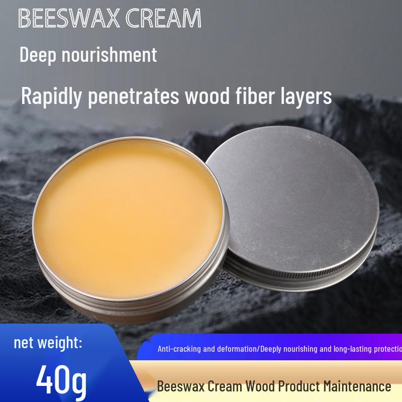 40g Natural Beeswax Paste for Solid Wood Flooring & Furniture - Rosewood Maintenance Oil, Customizable